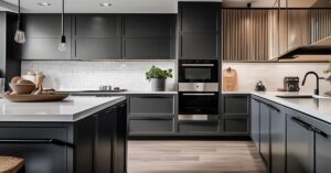 Kuchnia z uchwytami: nowoczesne meble i ponadczasowa aranżacja.