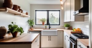 Mała kuchnia z oknem na środku: inspiracje i pomysły na aranżację!