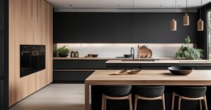 Kuchnia czarny mat z drewnem: Inspiracje i pomysły na 2023!